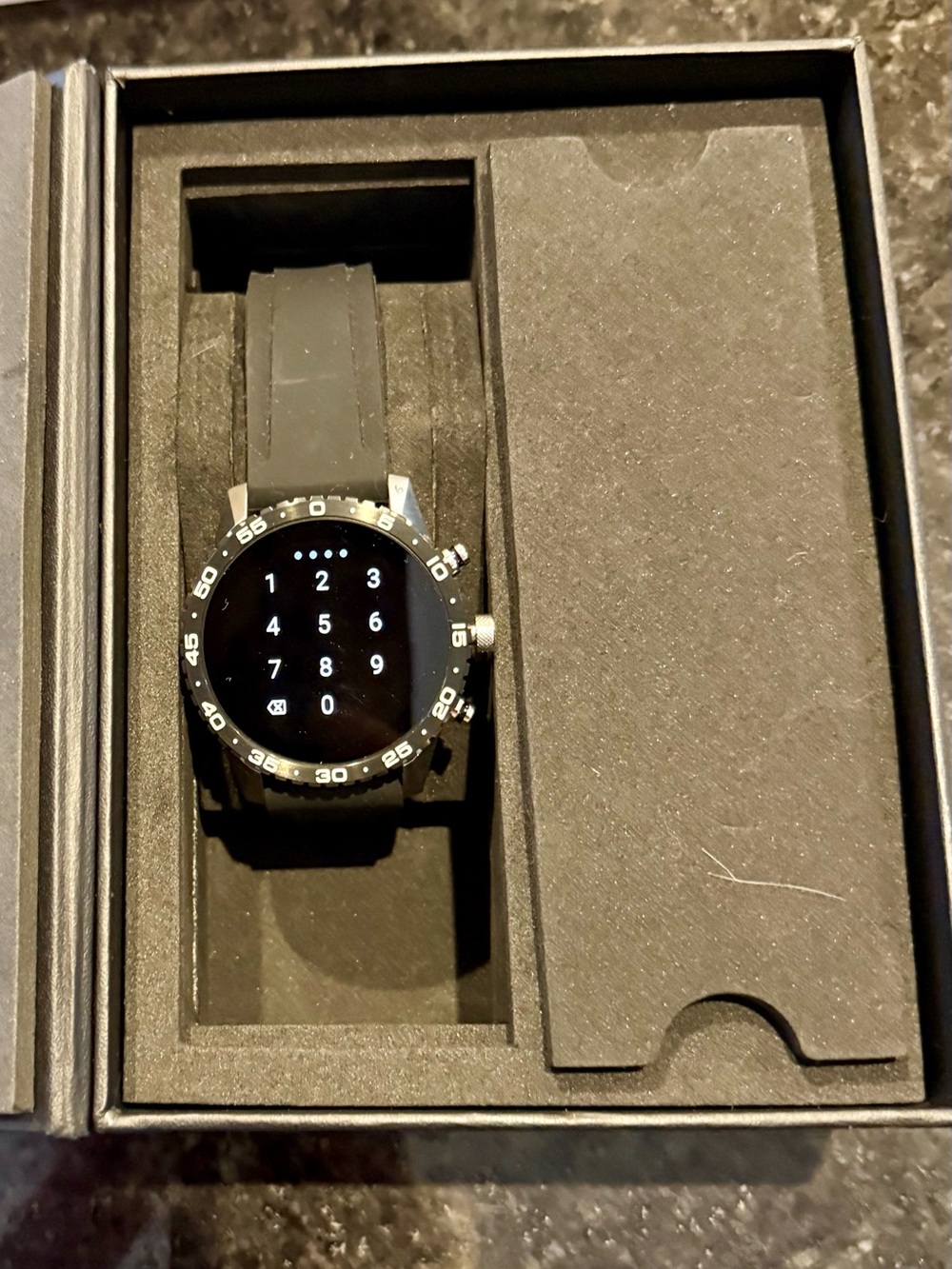 Citizen Black Smartwatch with Silicone Band